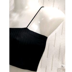 Black Crop Top For women's