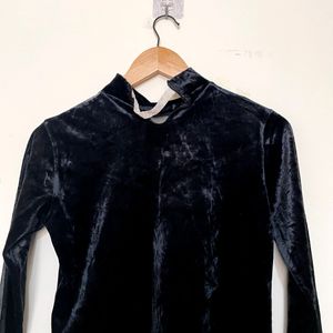 Imported Velvet Black Top