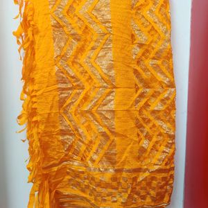 New Silk Blend Mustard Dupatta