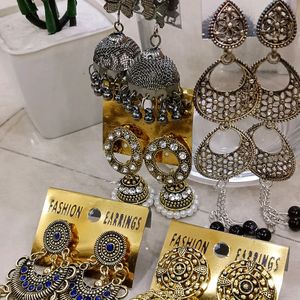 Silver Earrings For Womens