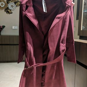 Brand New FIG Suede fabric coat