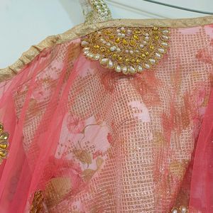 Designer Lehenga Choli With Classy Cape