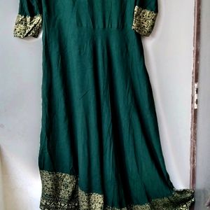 Green Anarkali Suit + Dupatta