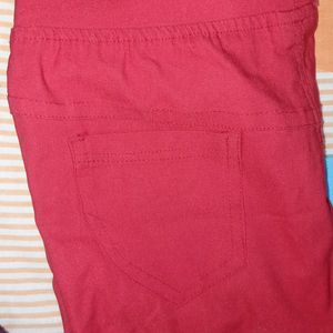 Red Jagging Pant