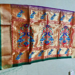 Kathpadar Paithani Saree