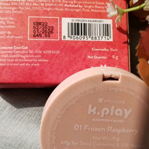 Myglamm K.Play Flavoured Blush - Frozen Raspberry