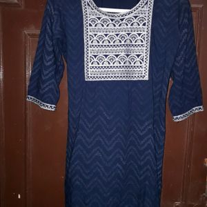 Navy Blue Short Kurti🐋