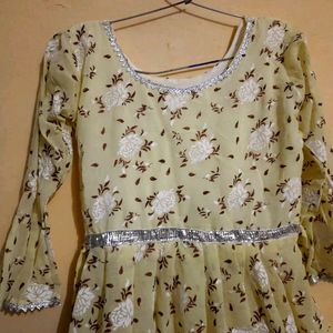 Pretty Yellow Kurta Sharara Set