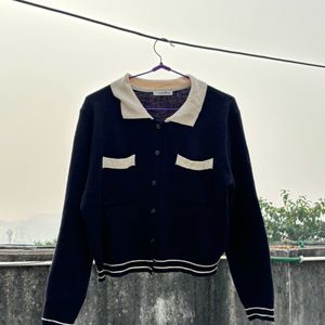 Korean Black Cardigan/ Sweater