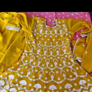 Yellow Sharara Set