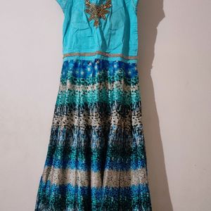 Beautiful Unique Printed Ethnic Gown