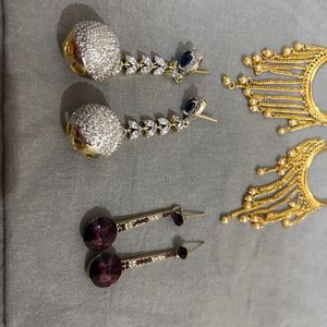 COMBO OF 3 Earrings