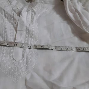 White Cotton Kurta