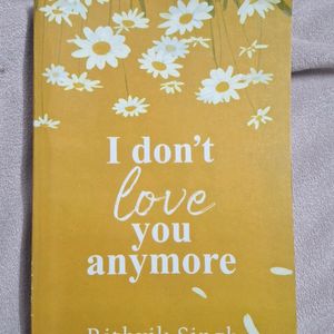 I Don't Love You Anymore By Rithvik Singh