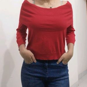 Off Shoulder Sweatshirt