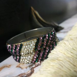 Metal And Glass Bangles