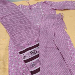 Kurta Set(Magenta)