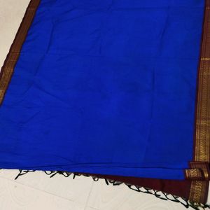 Blue Colour Pure Gadwal Saree