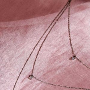 Triple Layer Zircon Necklace