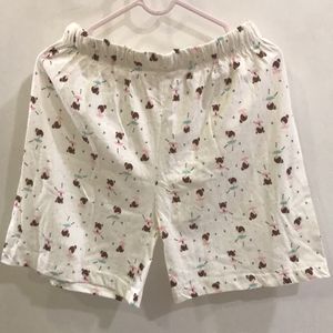 Ballerina Print Pyjama Shorts For Women