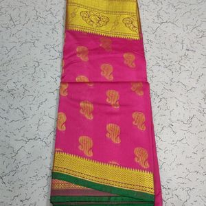 Silk Saree Embroidery In Coins