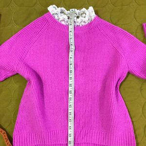 Korean PUllover in Majenta Pink Fits Bust 32-36