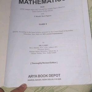 PK Garg Class 10 maths Question Book