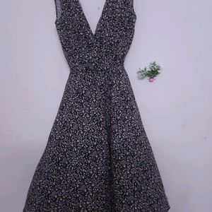 floral black dress