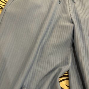 Blue Ribbed Trousers