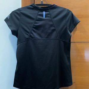 Black Airmesh Workout T-shirt