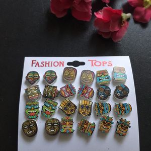 African Style Hippie Tribal Studs