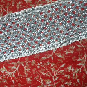 Silver Lace and Fabric Free 😀