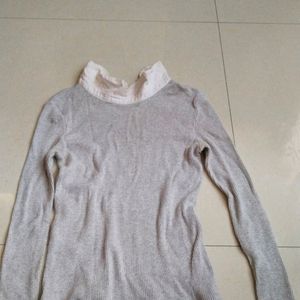 A Grey Colloar Sweater