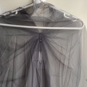 Zara Gathered Tulle Cape