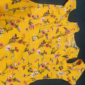 Mustard Designer Dress