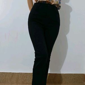 Super Stretchable Bootcut Black Pant For Women