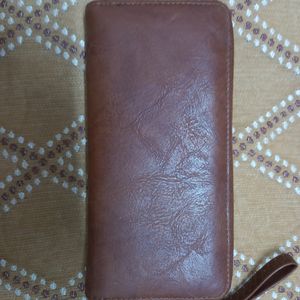 Brown Wallet For Money And Cards