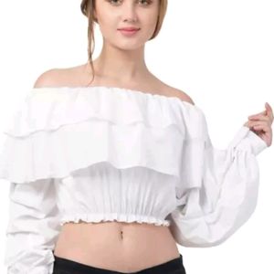 White Crop Top