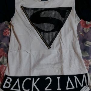 V- Neck Superman Tshirt