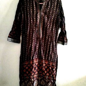 Biba Kurta + Bottom Set