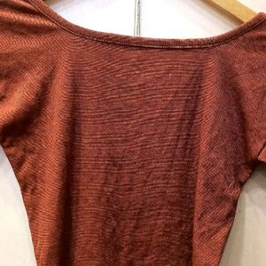 Brown Crop Stylish Top (Women)