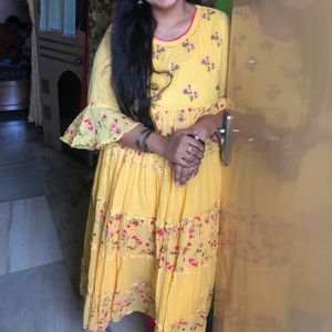 Floral anarkali