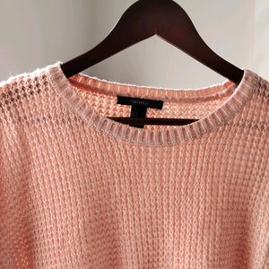 🆕FOREVER 21 Peach Knitted Sweater 🆕