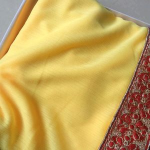 New Yellow Saree ⭐