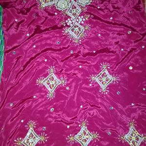 Rose Heavy Silk Suit Set With Dupatta