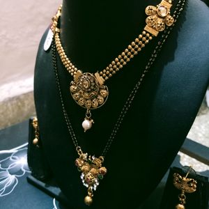 Mangalsutra+Nacklace Combo