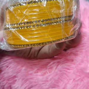 Yellow Plastic Churi Set