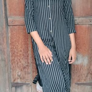 Black Striped Kurta From Myntra ...Used Only Twice