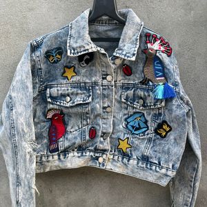 Denim Patchwork Rugged Jacket