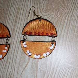 Terracpta Earrings Double Layer